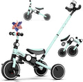 Ridego 5-in-1 Foldable Toddler Tricycle with Push Handle